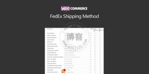 WooCommerce FedEx Shipping Method v3.7.1 快递送货方式设置插件